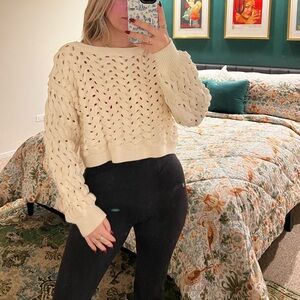 Alice + Olivia Open Knit Sweater